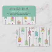 Boho Waterverf Tribal Arrows Professional Visitekaartje (Voorkant / Achterkant)