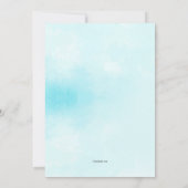 Boho Waterverf Tribal Veer Baby shower nodigt uit Kaart (Achterkant)