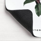 Boho Waterverf Tropical Leaves Letter v Monogram Muismat (Hoek)