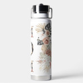 Boho Waterverf Tropische Floral Bouquet MOM Waterfles (Achterkant)