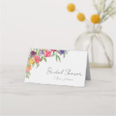 Boho Waterverf Tulpen en Groenery Plaatskaartje (Voorkant)