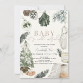 Boho Waterverf vakantie Baby shower Kaart (Voorkant)