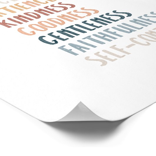 Boho waterverf van het gedistilleerde poster (Hoek)