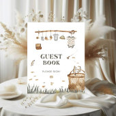 Boho Waterverf Vissen Baby shower gastenboek Poster