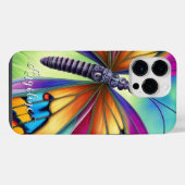 Boho Waterverf vlinder iPhone Hoesje (Achterkant horizontaal)