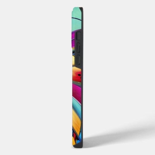 Boho Waterverf vlinder iPhone Hoesje (Linkerkant)