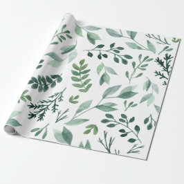 Boho Waterverf Wedding Botanical Cadeaupapier