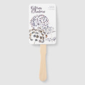 Boho Waterverf Wedding Program Fans Handwaaier (Voorkant)