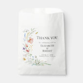 Boho Waterverf Wildbloemen Bedankzakje (Voorkant)