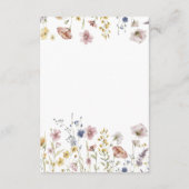 Boho Waterverf Wildbloemen Boeken voor Baby Informatiekaartje (Achterkant)