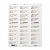 Boho Waterverf Wilde Bloem Florale Aanpassen Etiket (Full Sheet)