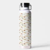 Boho Waterverf Wilde Bloem Waterfles (Achterkant)