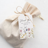 Boho Waterverf Wilde Bloemen Bloemige Dankjewel Cadeaulabel