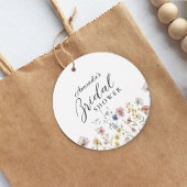 Boho Waterverf Wilde Bloemen Bruiloft Feest Bedankjes Labels