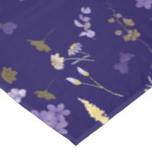Boho Waterverf Wilde Bloemen Navy  Tafelkleed (Gekanteld)