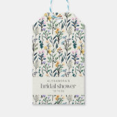 Boho Waterverf Wildflower Aangepast Vrijgezellenfe Cadeaulabel (Voorkant)