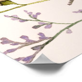 Boho Waterverf Wildflower Baby shower Welkom Poster (Hoek)