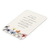 Boho Waterverf Wildflower Bloemen Bruiloft Magneet (Linkerzijde)
