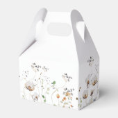 Boho Waterverf Wildflower Bruiloft Favor Box Bedankdoosjes (Achterkant)