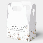 Boho Waterverf Wildflower Bruiloft Favor Box Bedankdoosjes (Geopend)