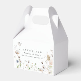 Boho Waterverf Wildflower Bruiloft Favor Box Bedankdoosjes