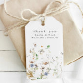 Boho Waterverf Wildflower bruiloft gunst Labels Cadeaulabel