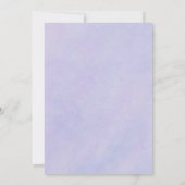 Boho Waterverf Wildflower bruiloft Kaart (Achterkant)