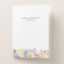 Boho Waterverf Wildflower Floral Design