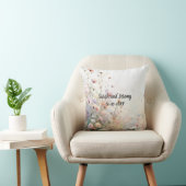 Boho Waterverf Wildflower Floral Personaliseren Kussen (Stoel)