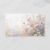 Boho Waterverf Wildflower Floral Personaliseren Plaatskaartje (Achterkant)