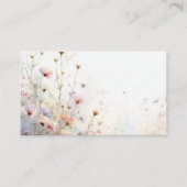 Boho Waterverf Wildflower Floral Personaliseren Plaatskaartje (Voorkant)