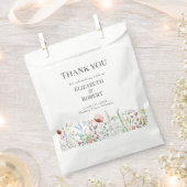 Boho Waterverf Wildflower Meadow Bedankzakje (Geknipt)