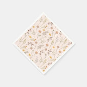 Boho Waterverf Wildflower Servet (Hoek)