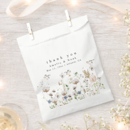 Boho Waterverf Wildflower Wedding Favor Bag Bedankzakje