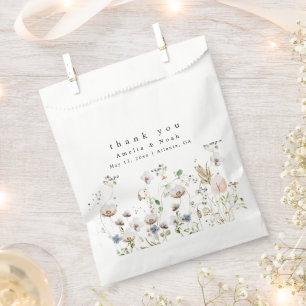 Boho Waterverf Wildflower Wedding Favor Bag Bedankzakje