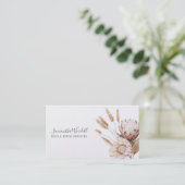 Boho Waterverf Wildflowers Doula of vroedvrouw Visitekaartje (Staand voorkant)