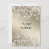 Boho waterverf wintergroen gouden kerst kaart (Achterkant)