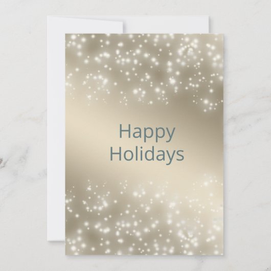 Boho waterverf wintergroen gouden kerst kaart (Achterkant)