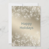 Boho waterverf wintergroen modern kerstfeest kaart (Achterkant)