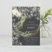 Boho waterverf wintergroen modern kerstfeest kaart (Staand voorkant)