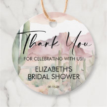 Boho Waterverf Woestijn Natuur Cactus Bedankt