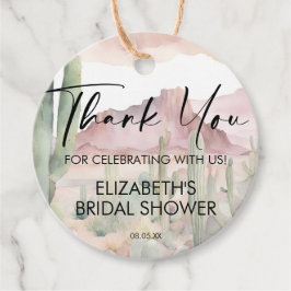 Boho Waterverf Woestijn Natuur Cactus Bedankt Bedankjes Labels