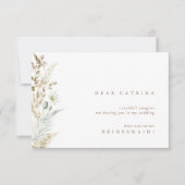 Boho Waterverf zal je zijn mijn Bridesmaïde Kaart (Voorkant)