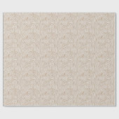 Boho Waterverf Zebra Safari Oerwoud inpakpapier (Vlak)