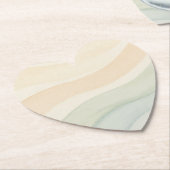 Boho Waves Design Kartonnen Onderzetters (Gekanteld)