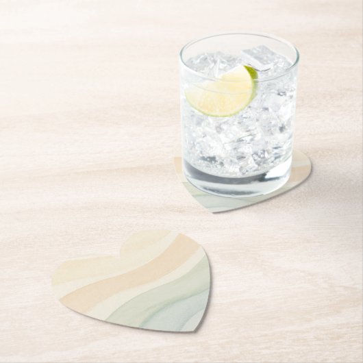 Boho Waves Design Kartonnen Onderzetters (Insitu)