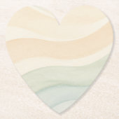 Boho Waves Design Kartonnen Onderzetters (Voorkant)