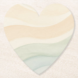 Boho Waves Design Kartonnen Onderzetters