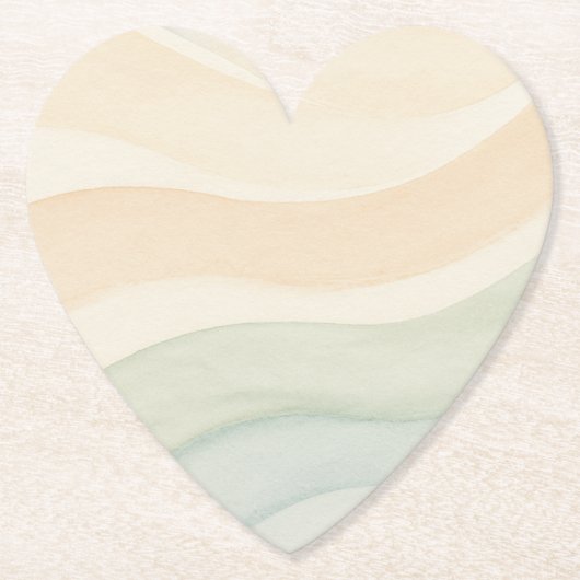 Boho Waves Design Kartonnen Onderzetters (Voorkant)