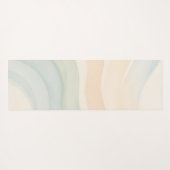 Boho Waves Mindful Calming Minimalist Yogamat (Achterkant (horizontaal))
